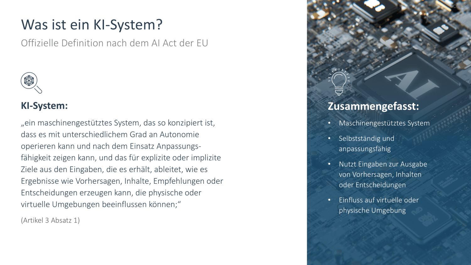 Artificial Intelligence Act PowerPoint-Vorlage