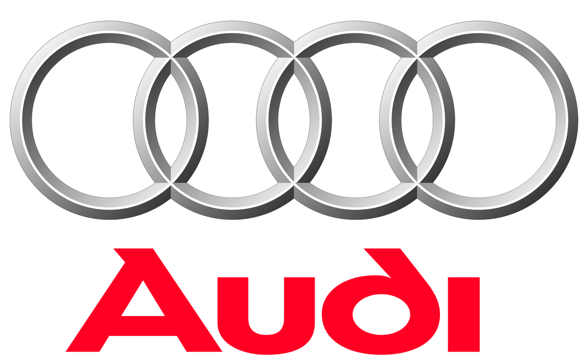 Audi Logo auf transparentem Hintergrund