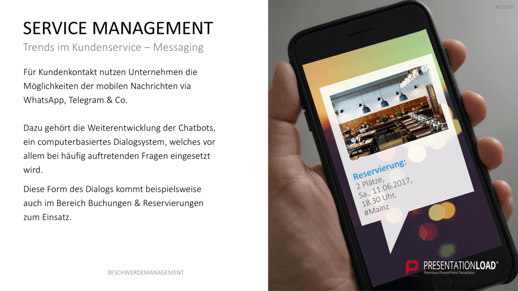 Beschwerdemanagement PowerPoint-Vorlage