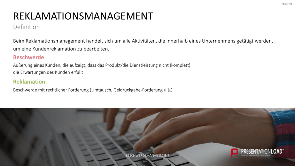 Beschwerdemanagement PowerPoint-Vorlage