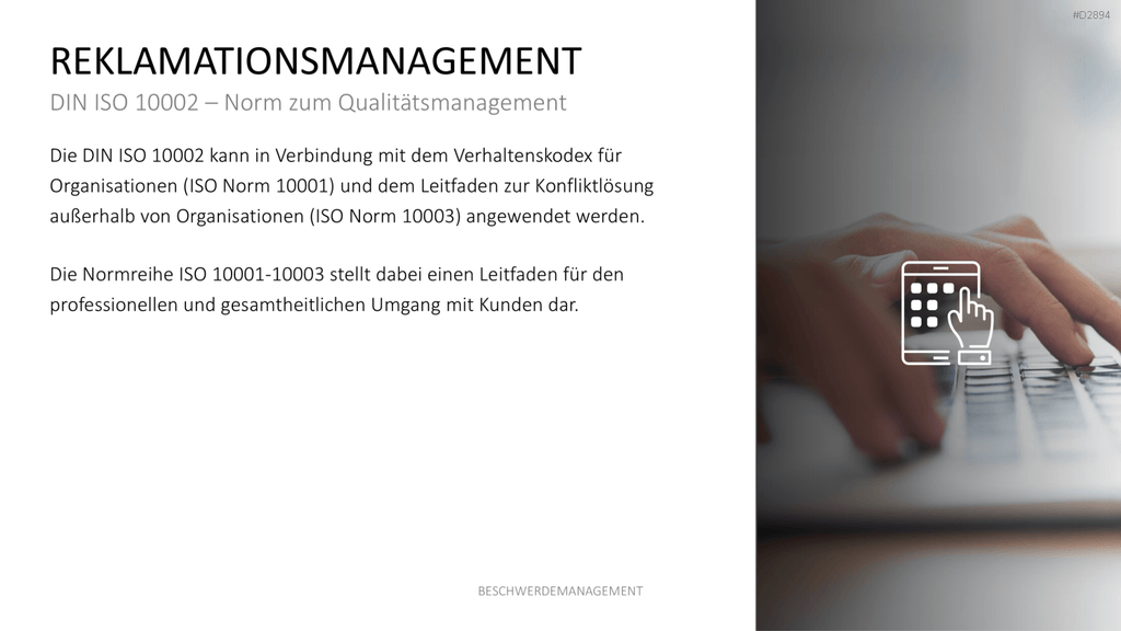 Beschwerdemanagement PowerPoint-Vorlage