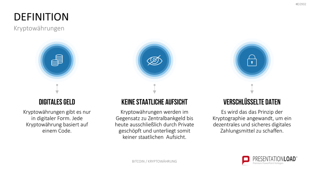 Bitcoin / Kryptowährung PowerPoint-Vorlage
