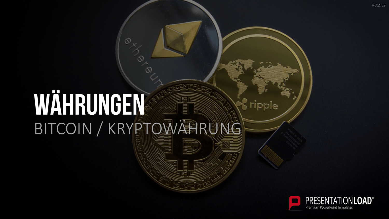 Bitcoin / Kryptowährung PowerPoint-Vorlage