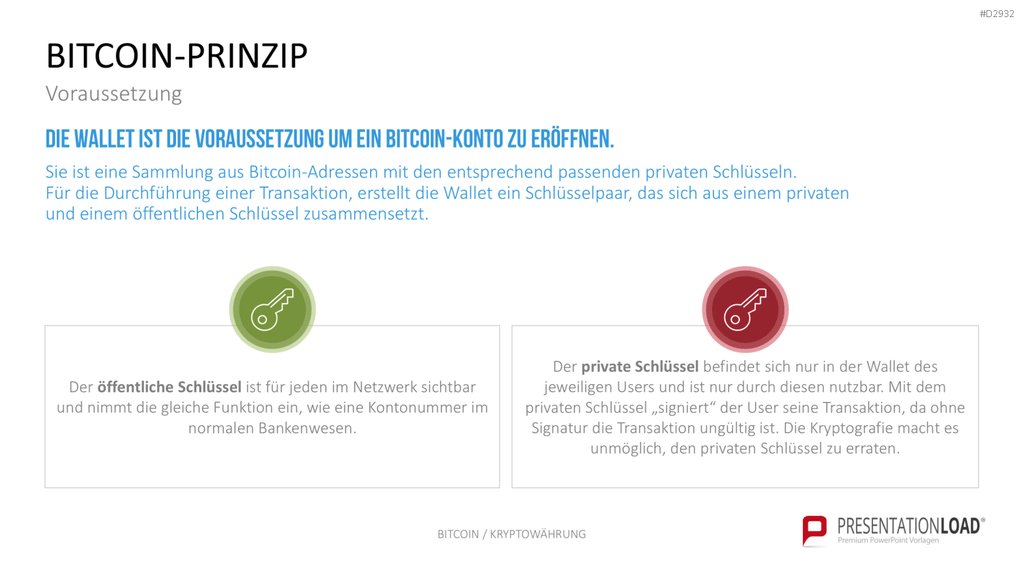 Bitcoin / Kryptowährung PowerPoint-Vorlage