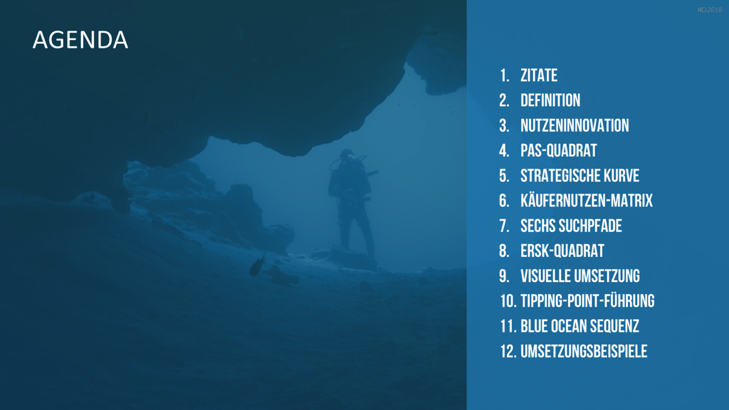 Blue-Ocean-Methode PowerPoint-Vorlage