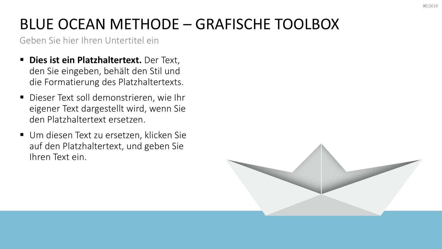 Blue-Ocean-Methode PowerPoint-Vorlage