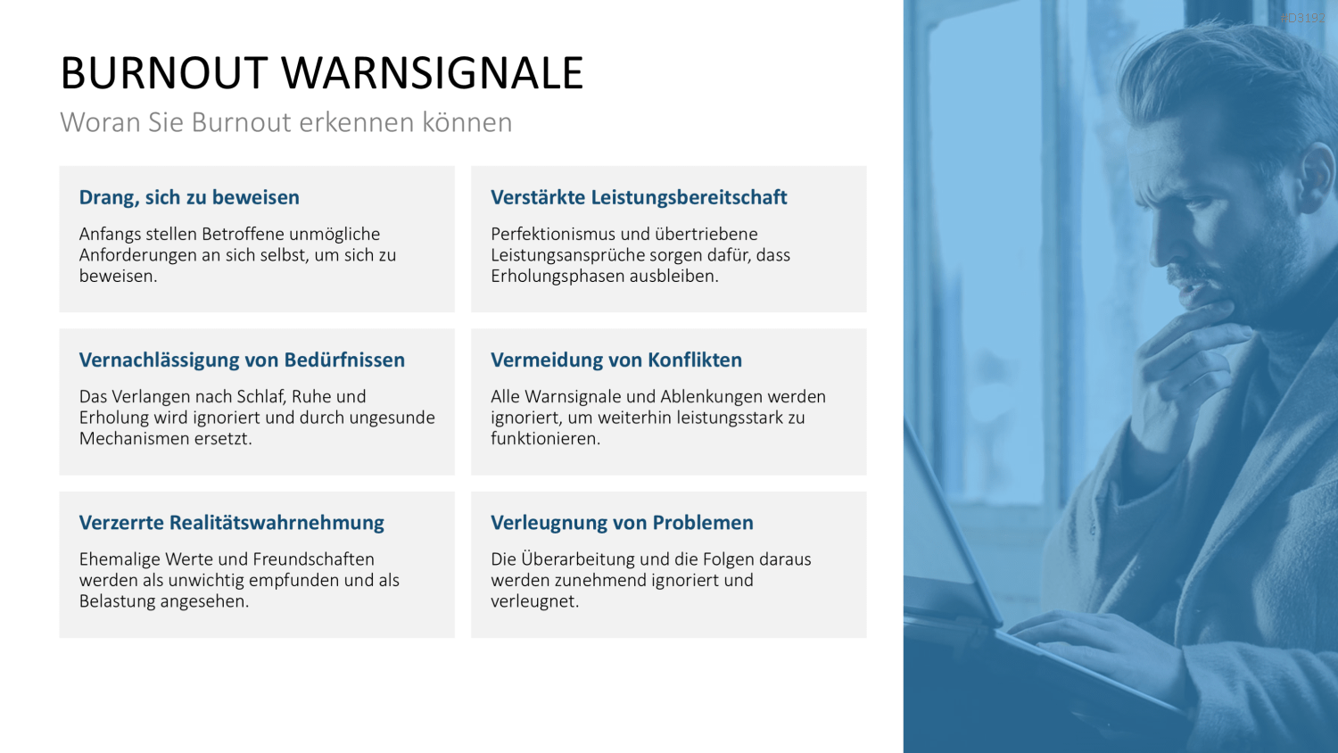 Burnout & Resilienz PowerPoint-Vorlage