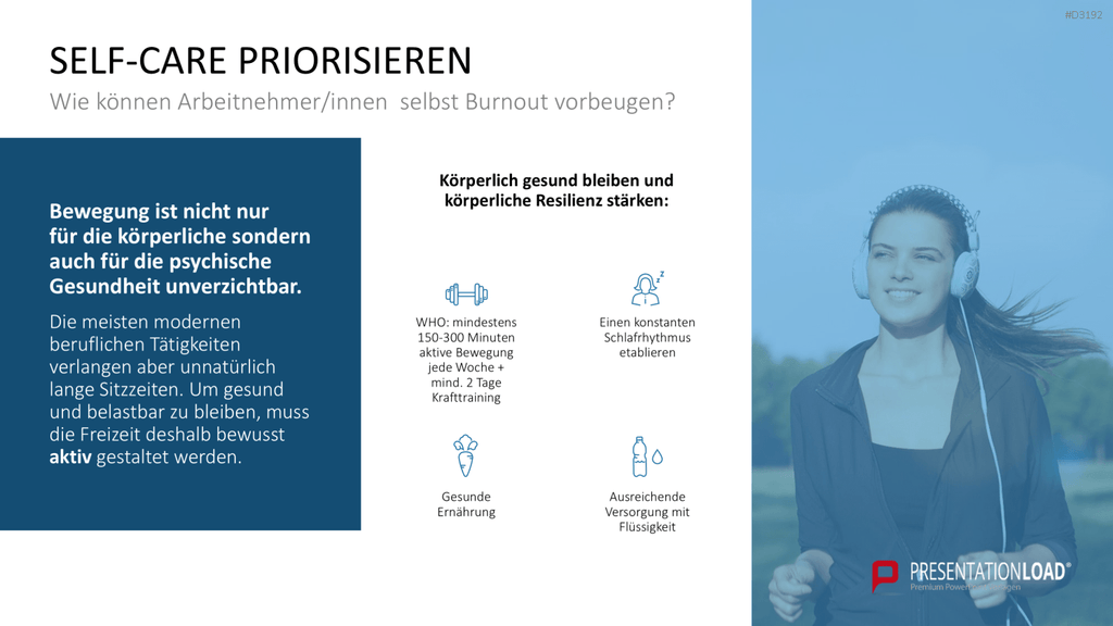 Burnout & Resilienz PowerPoint-Vorlage