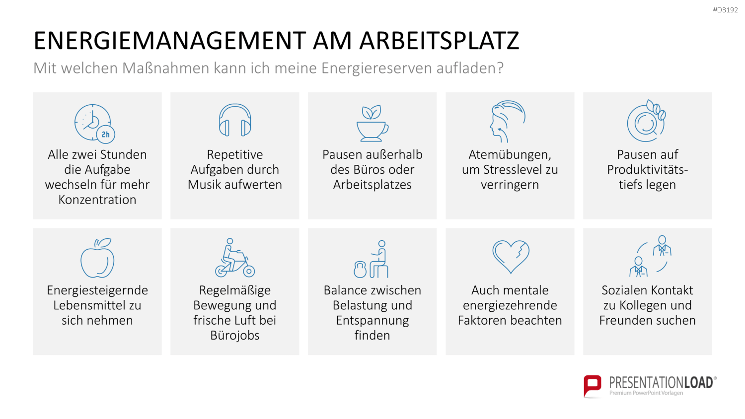 Burnout & Resilienz PowerPoint-Vorlage