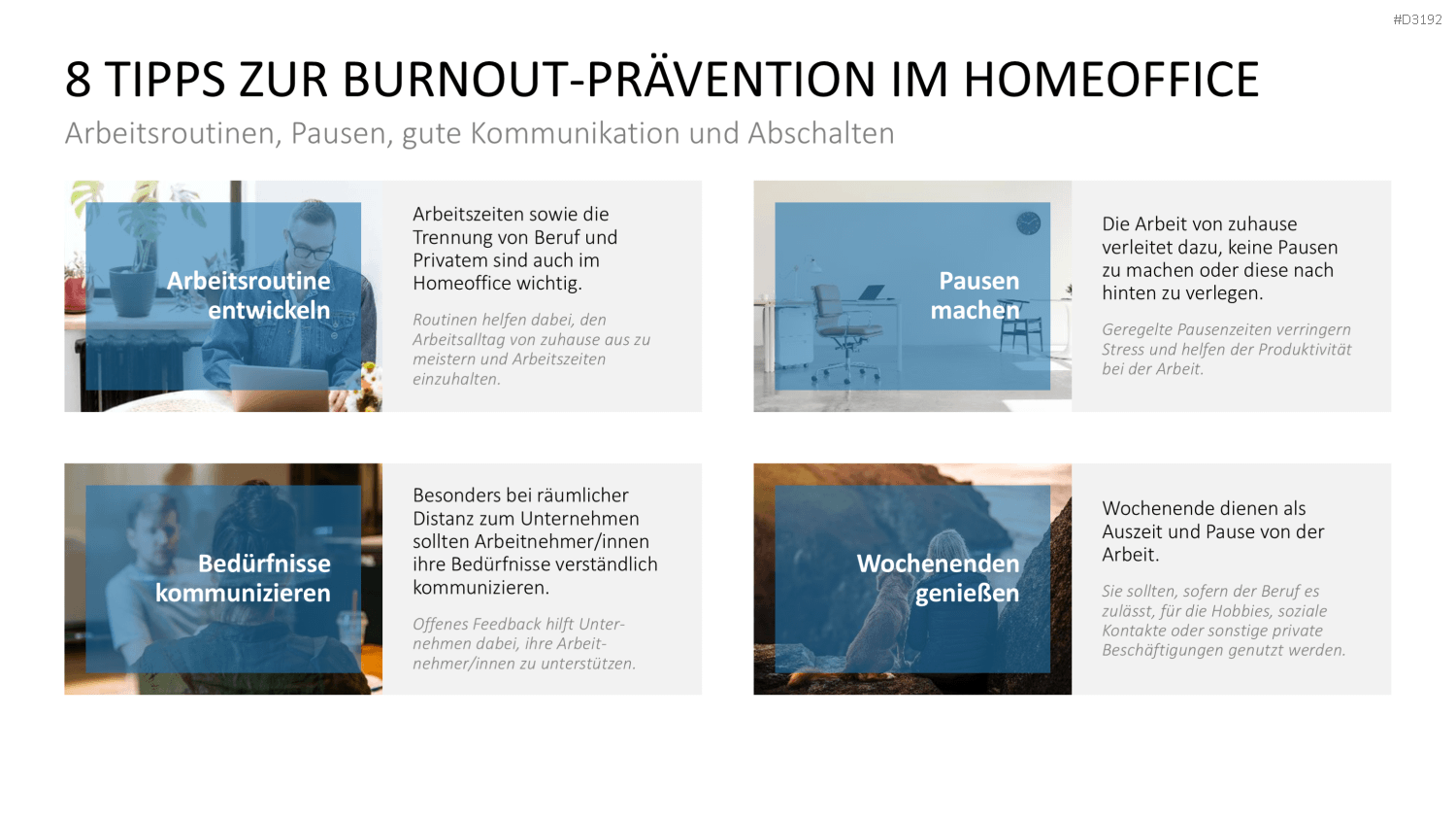 Burnout & Resilienz PowerPoint-Vorlage