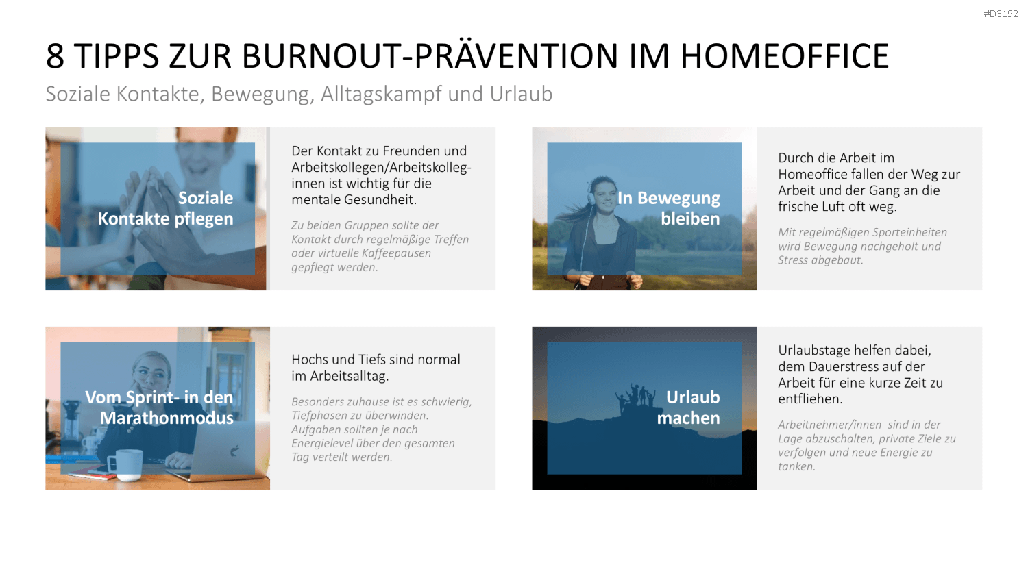 Burnout & Resilienz PowerPoint-Vorlage
