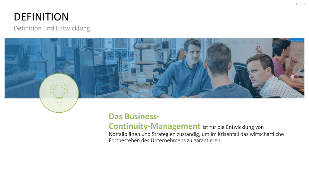 Business-Continuity-Management PowerPoint-Vorlage