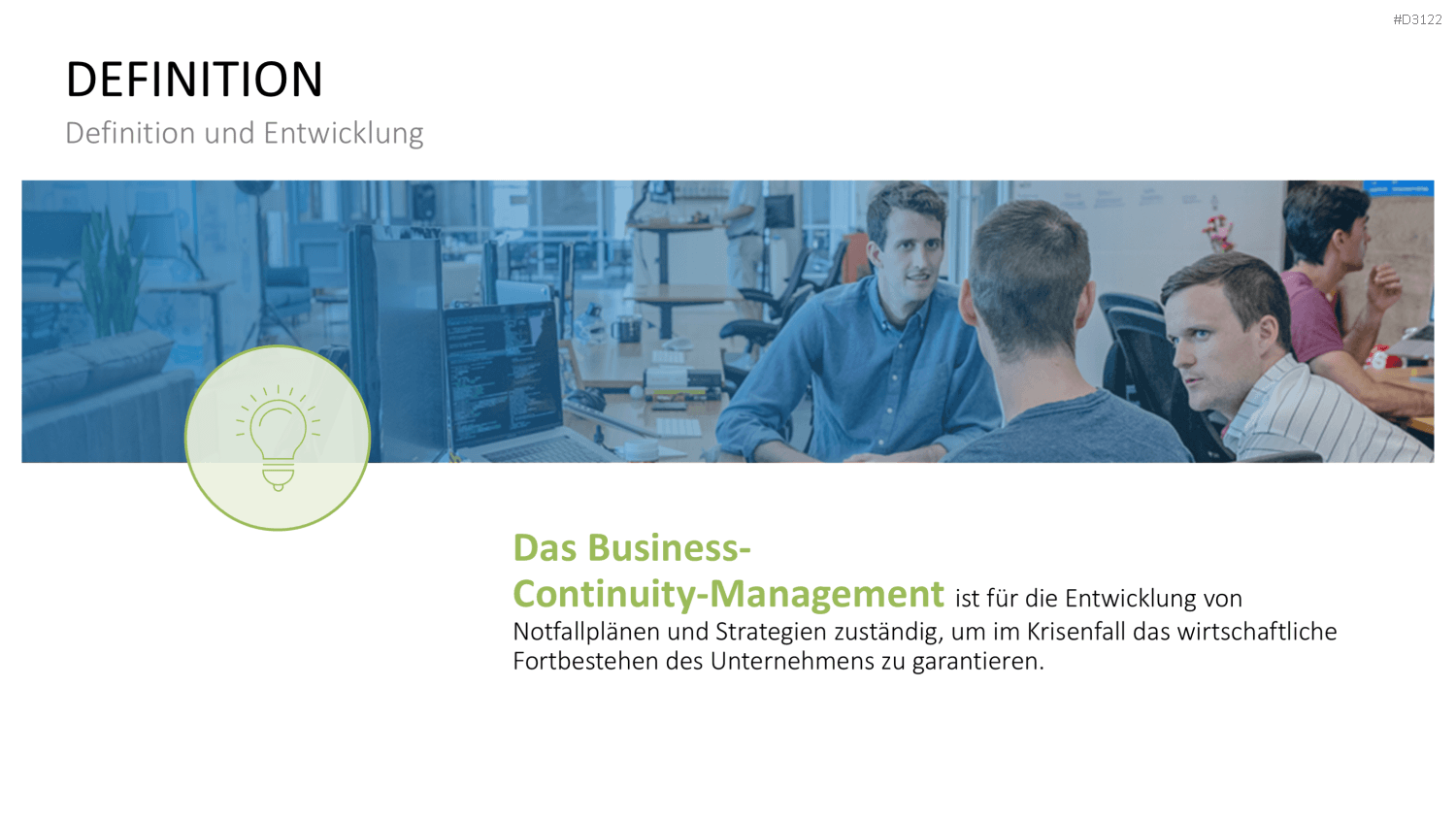 Business-Continuity-Management PowerPoint-Vorlage
