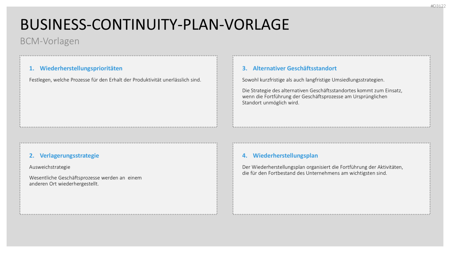 Business-Continuity-Management PowerPoint-Vorlage