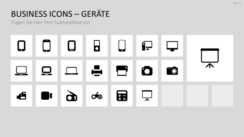 Business Icons PowerPoint-Vorlage