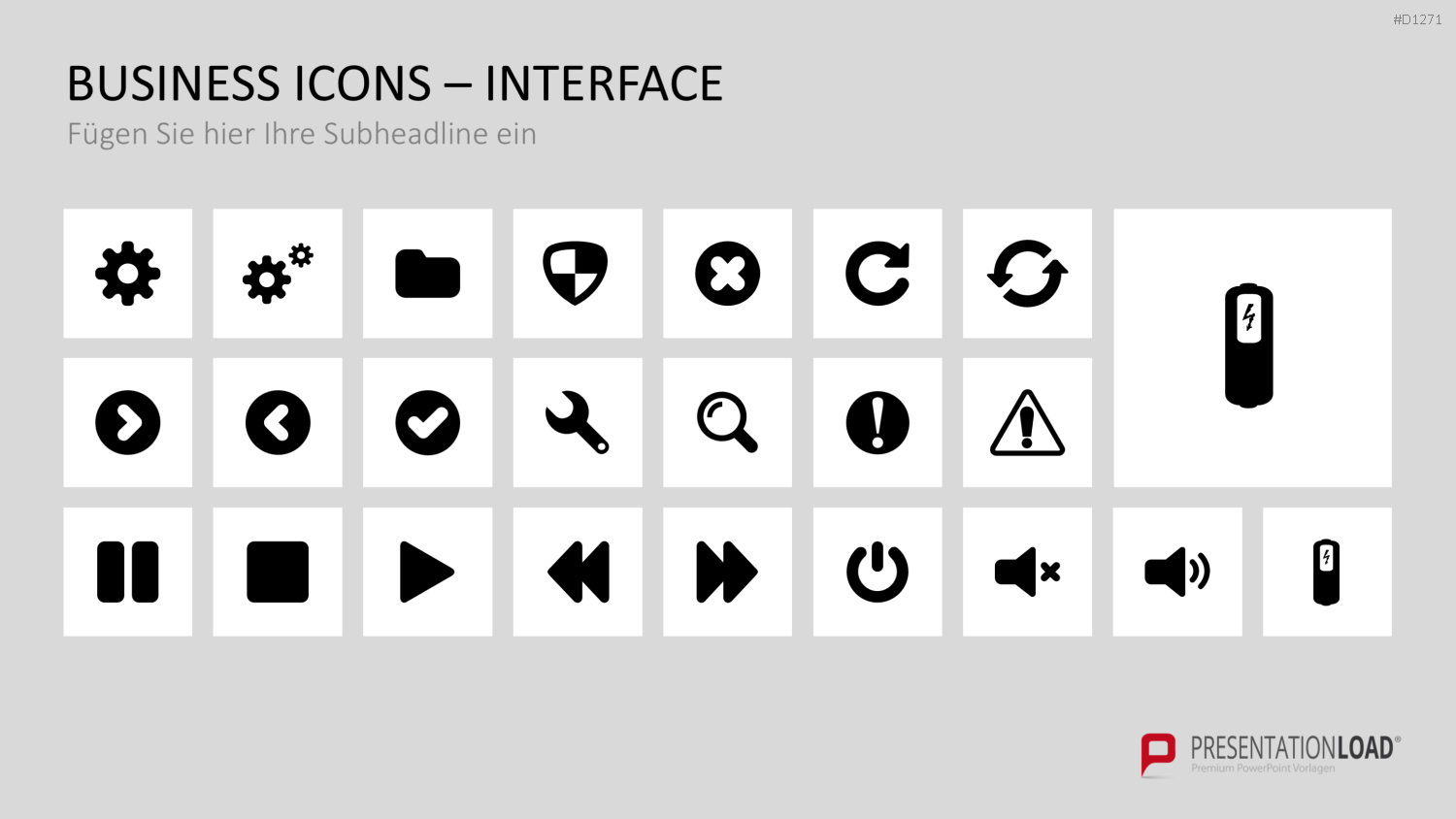 Business Icons PowerPoint-Vorlage