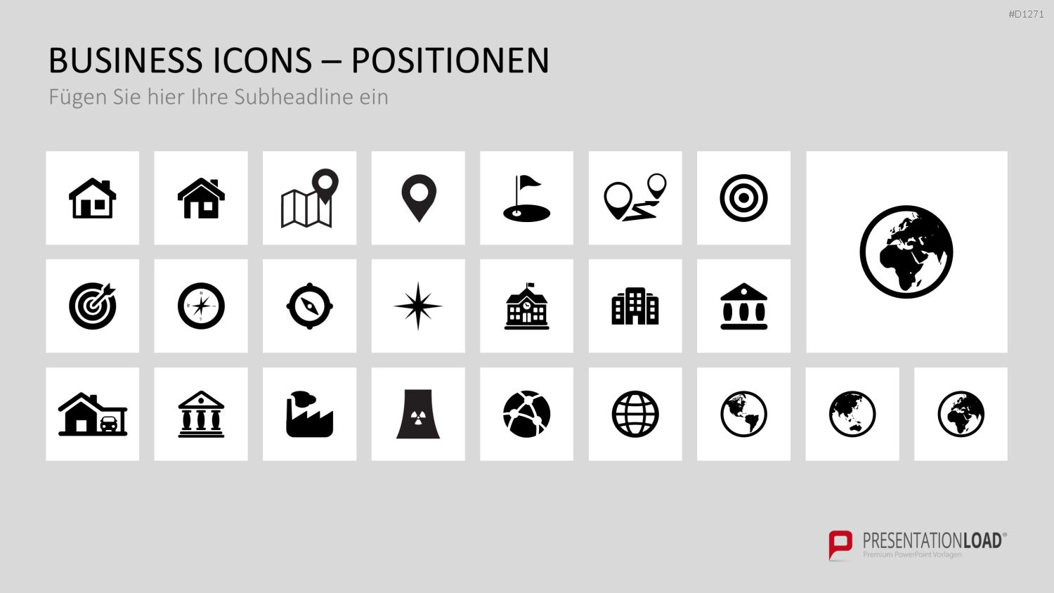 Business Icons PowerPoint-Vorlage
