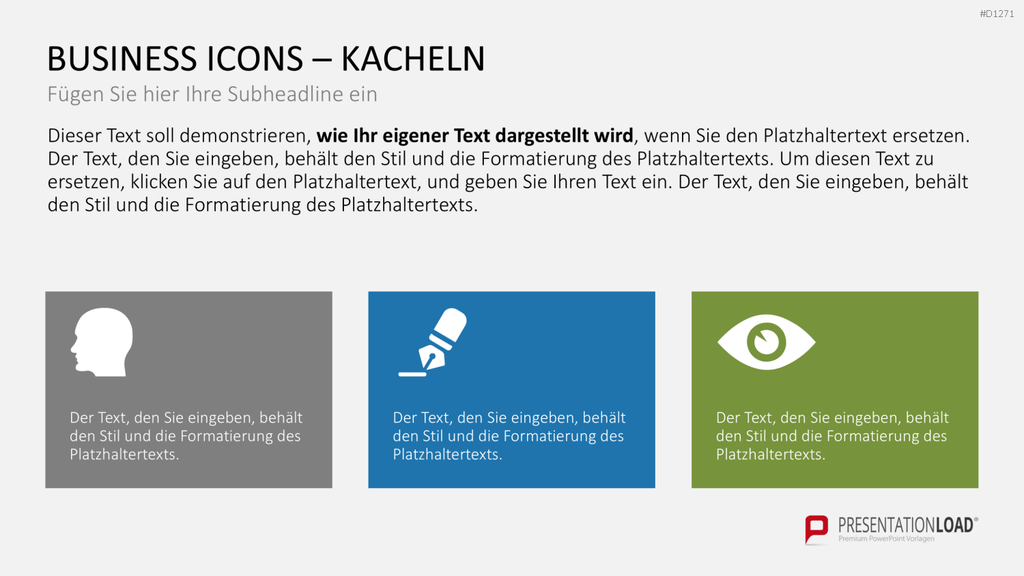Business Icons PowerPoint-Vorlage
