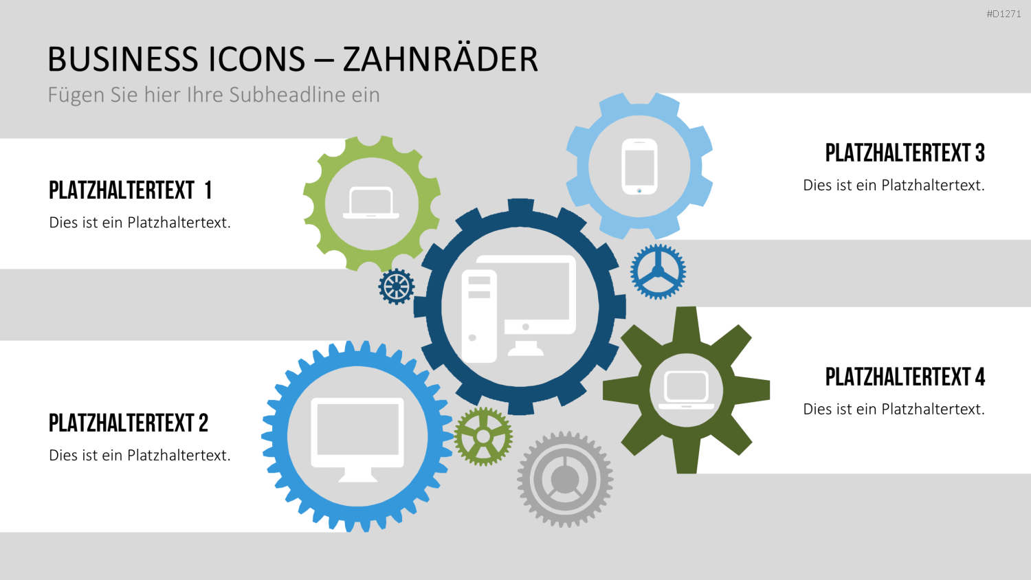 Business Icons PowerPoint-Vorlage