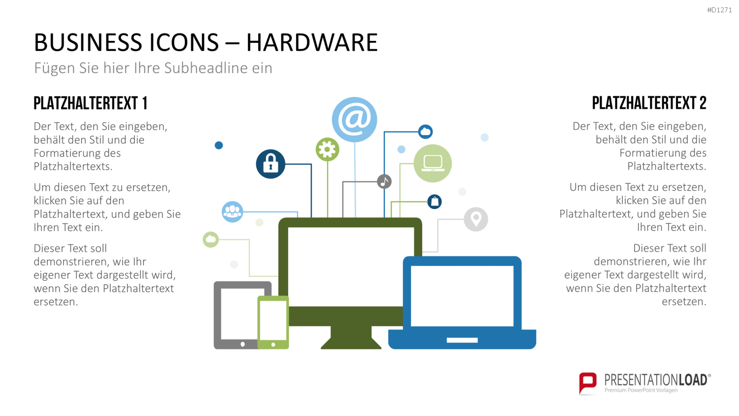 Business Icons PowerPoint-Vorlage