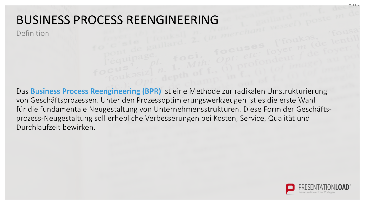 Business Process Reengineering (BPR)