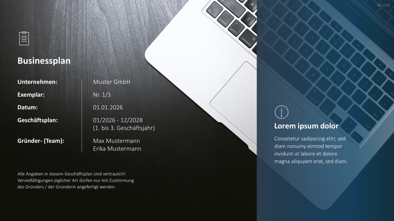 Businessplan PowerPoint-Vorlage