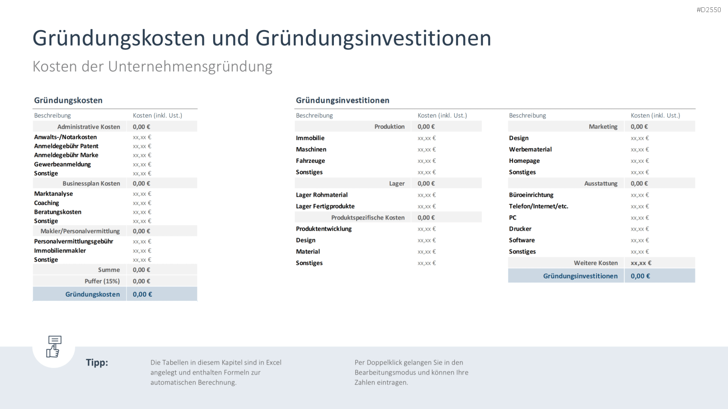 Businessplan PowerPoint-Vorlage