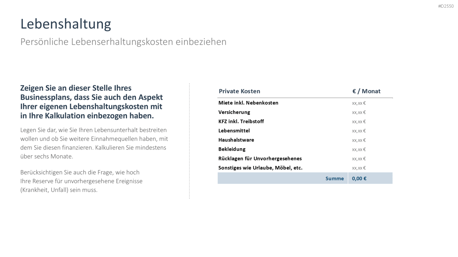 Businessplan PowerPoint-Vorlage