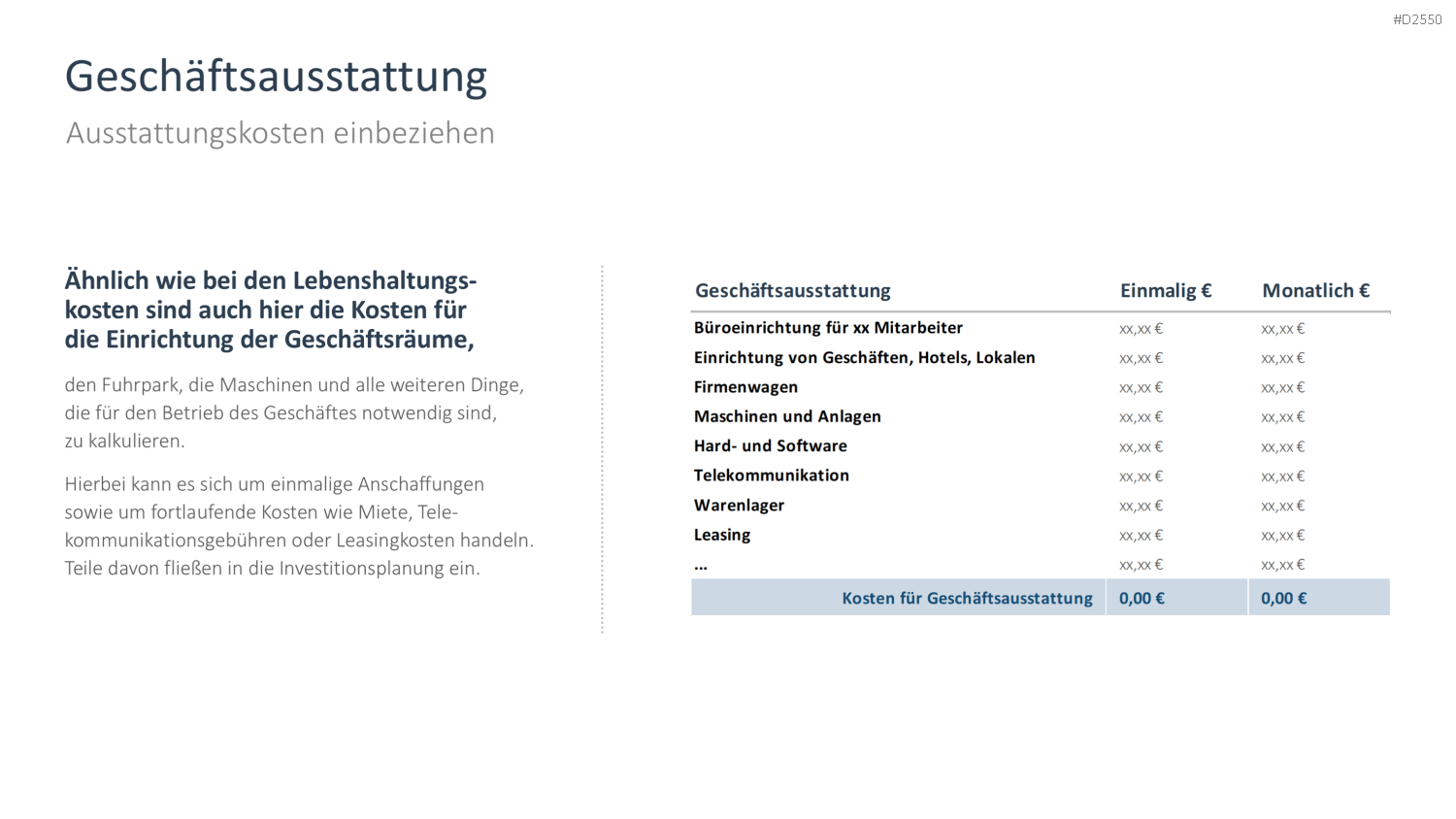 Businessplan PowerPoint-Vorlage