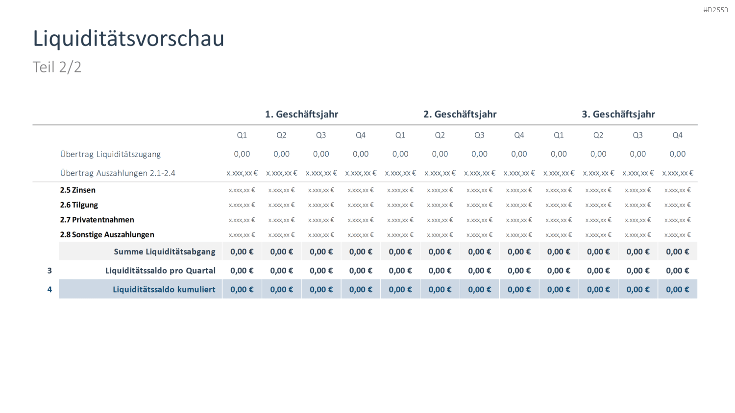 Businessplan PowerPoint-Vorlage