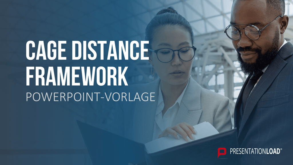 CAGE Distance Framework PowerPoint-Vorlage