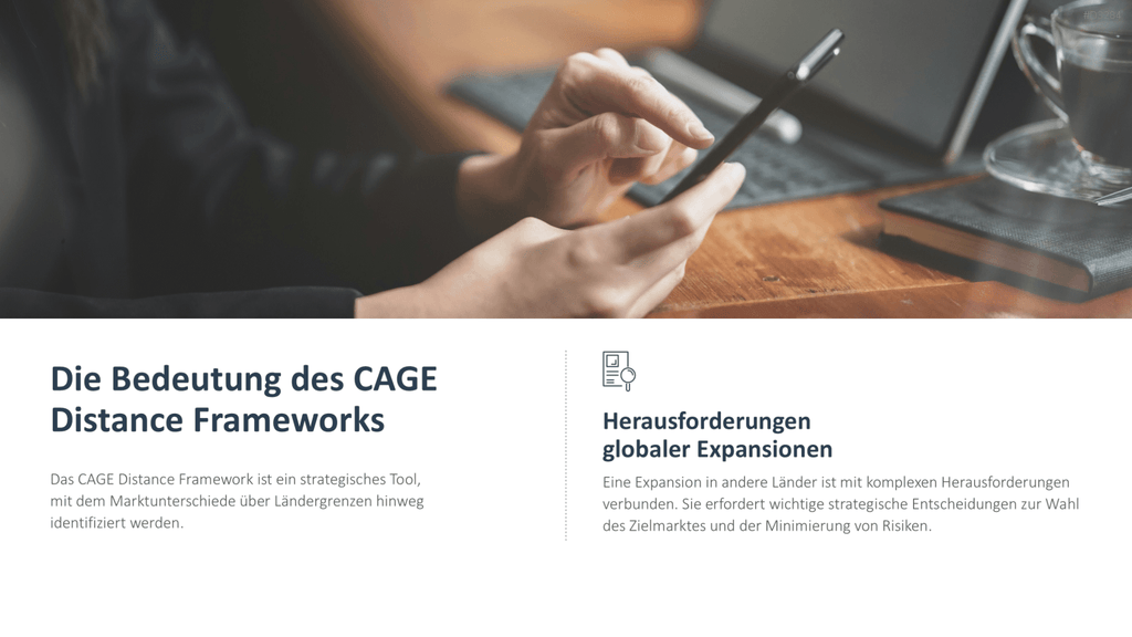 CAGE Distance Framework PowerPoint-Vorlage