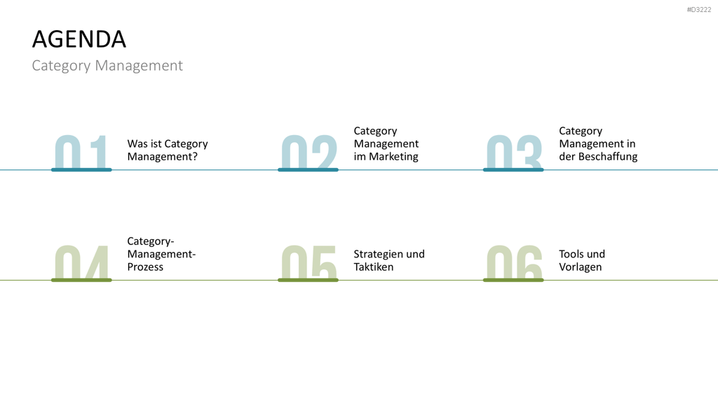 Category Management PowerPoint-Vorlage