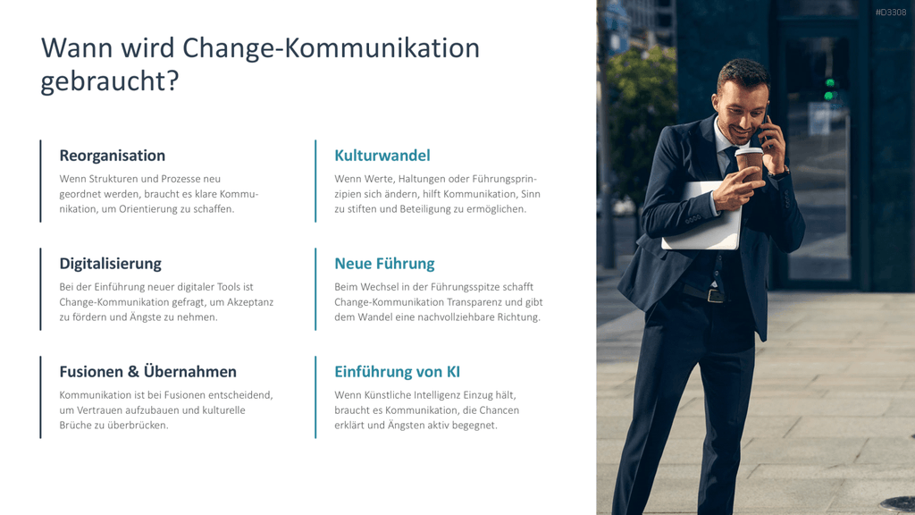 Change Kommunikation PowerPoint-Vorlage