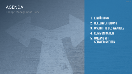 Change Management Guide PowerPoint-Vorlage