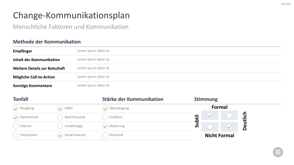 Change-Management-Toolbox PowerPoint-Vorlage
