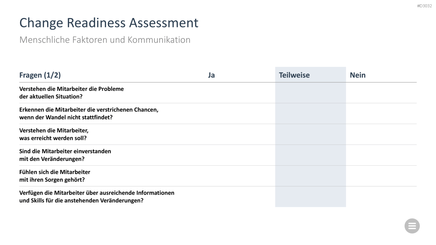 Change-Management-Toolbox PowerPoint-Vorlage