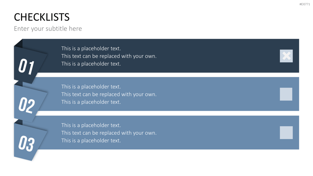 Checklisten und Bewertungen PowerPoint-Vorlage
