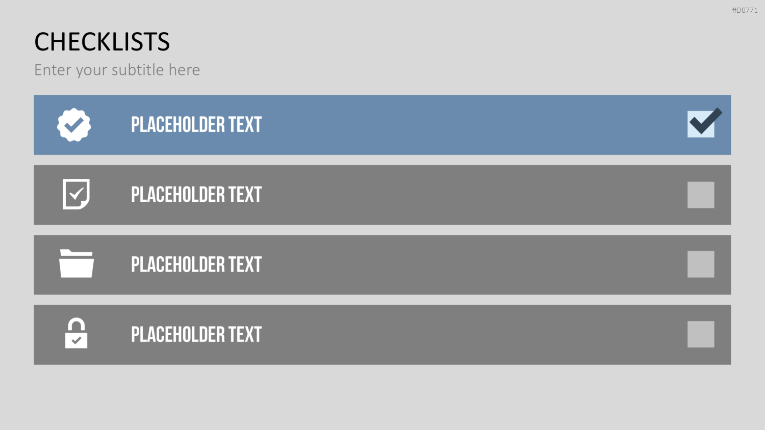 Checklisten und Bewertungen PowerPoint-Vorlage
