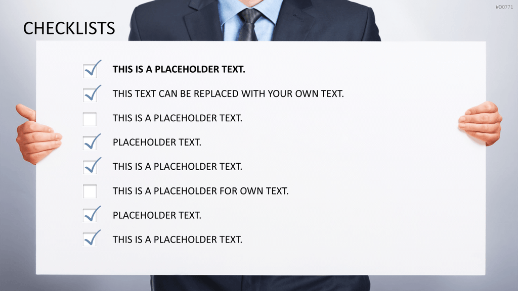 Checklisten und Bewertungen PowerPoint-Vorlage