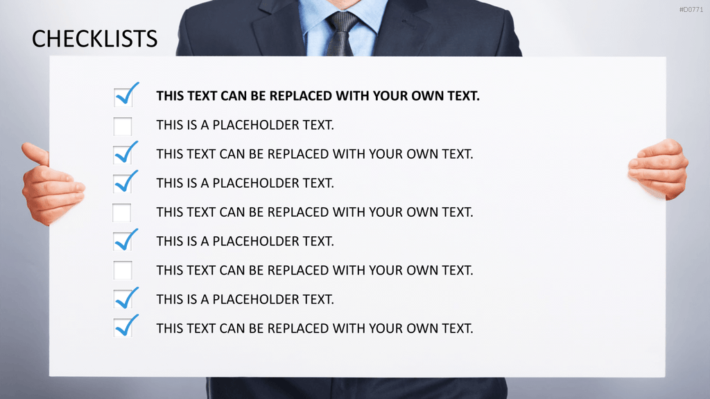 Checklisten und Bewertungen PowerPoint-Vorlage