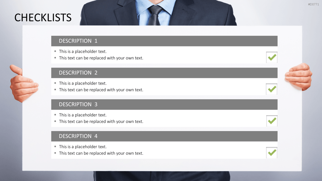 Checklisten und Bewertungen PowerPoint-Vorlage