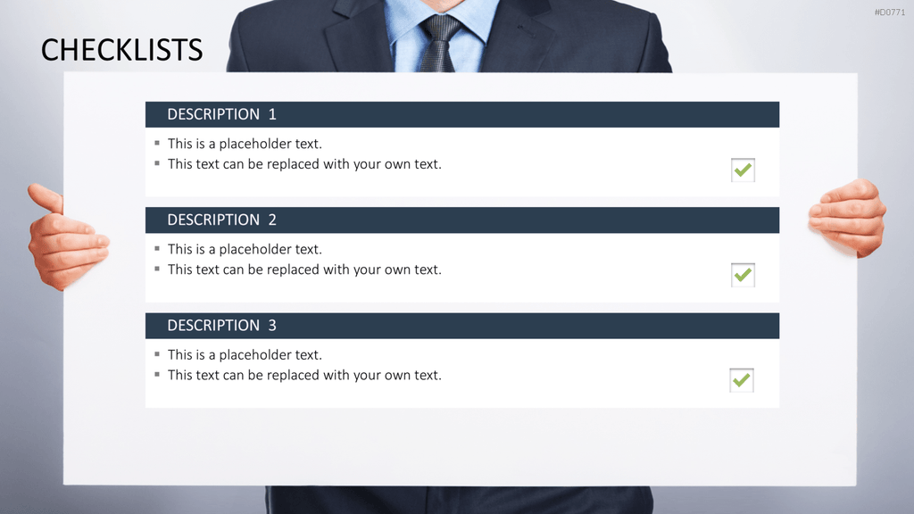 Checklisten und Bewertungen PowerPoint-Vorlage