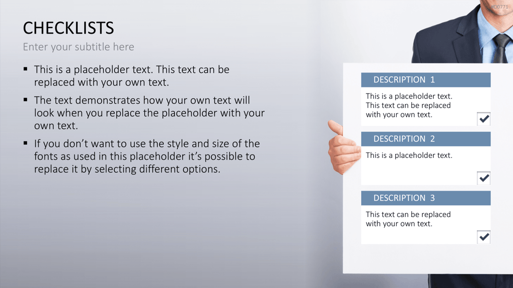 Checklisten und Bewertungen PowerPoint-Vorlage