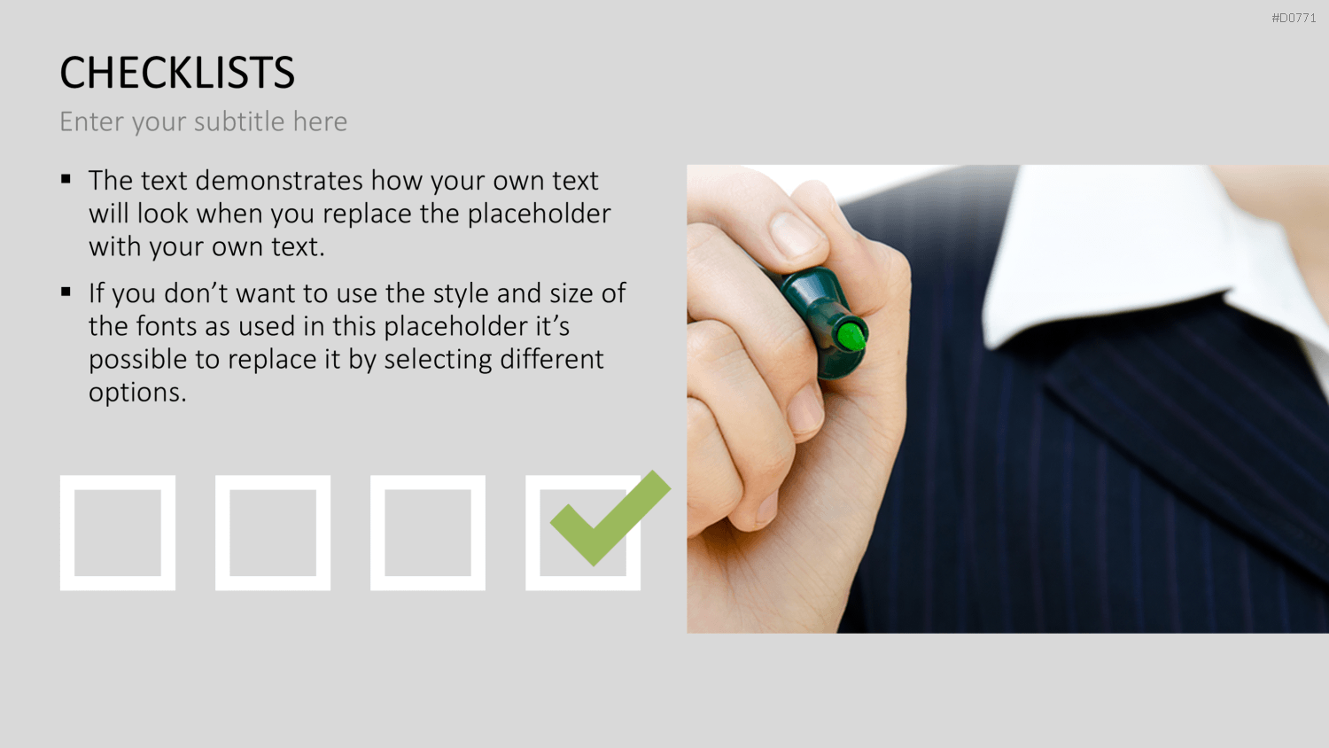 Checklisten und Bewertungen PowerPoint-Vorlage