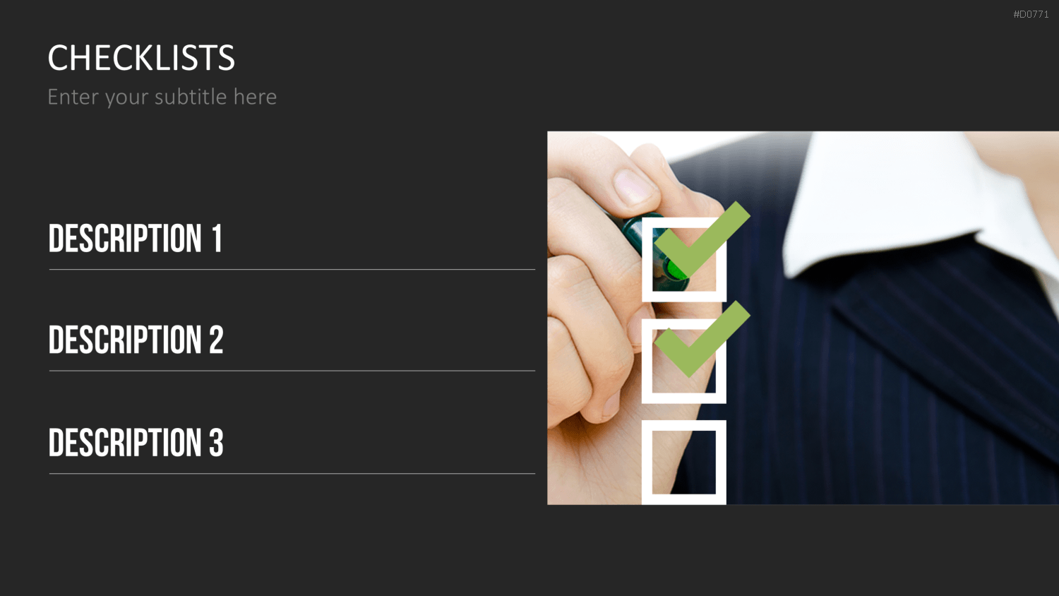 Checklisten und Bewertungen PowerPoint-Vorlage