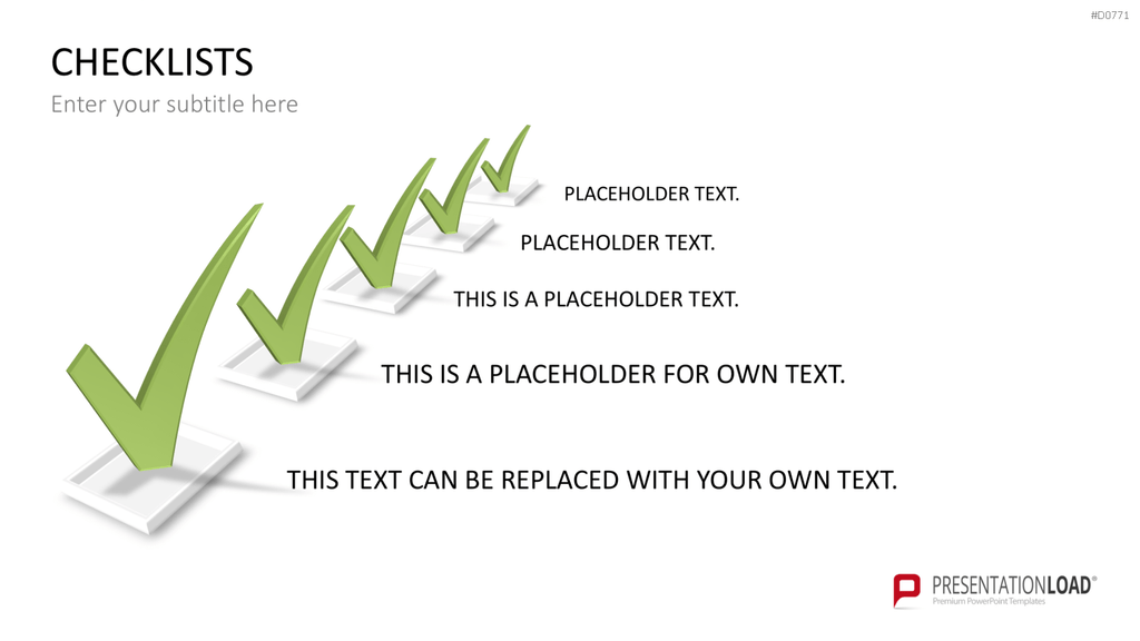 Checklisten und Bewertungen PowerPoint-Vorlage