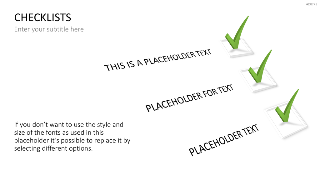 Checklisten und Bewertungen PowerPoint-Vorlage