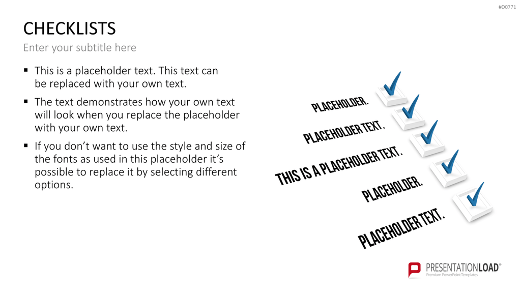 Checklisten und Bewertungen PowerPoint-Vorlage