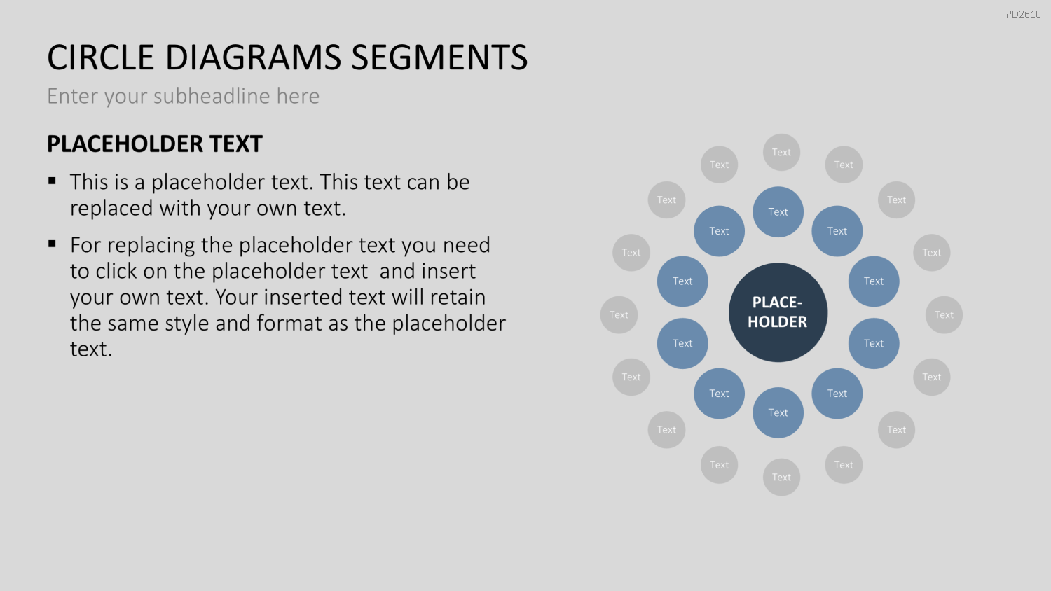 Kreisdiagramme Toolbox PowerPoint-Vorlage
